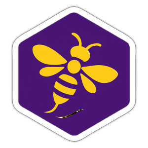 Autocollant ALVEOLE  abeille